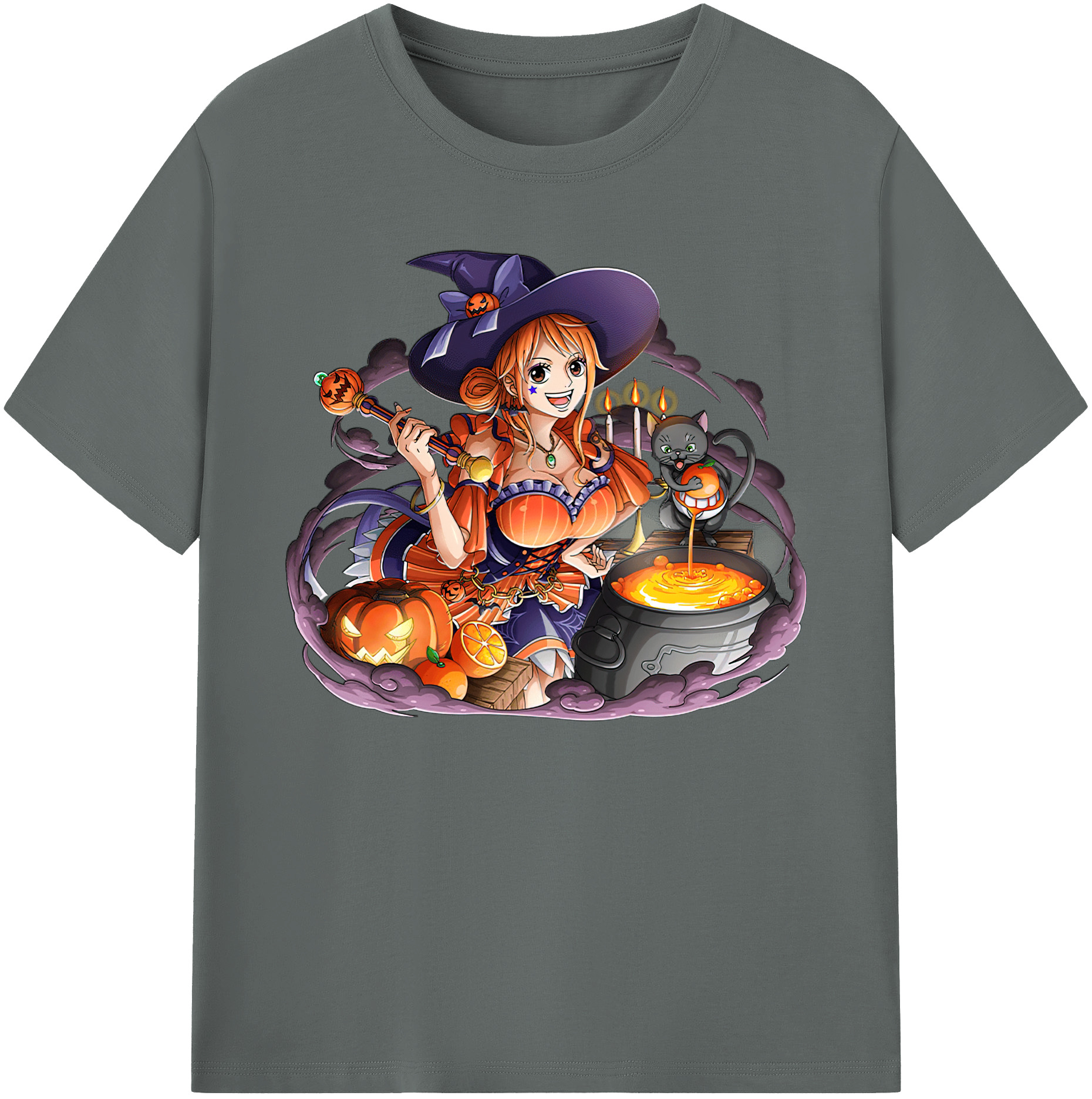 （画像用） ワンピース ナミ ONE PIECE Nami 綿100％ メンズ半袖Tシャツ｜肌触りやわらか＆通気性